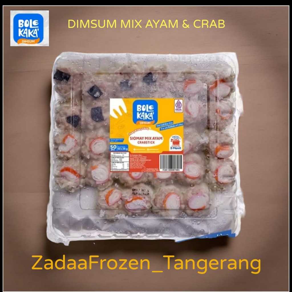 

DIMSUM 49 BOLEKAKA MIX B ISI 100 / DIMSUM HALAL FROZEN FOOD