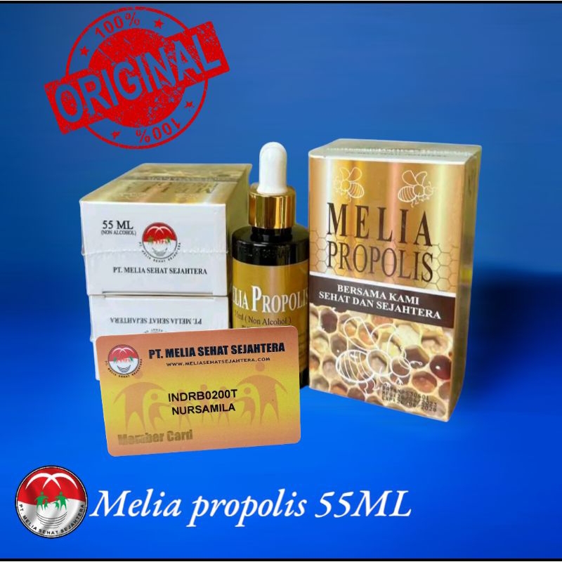 Melia Propolis 55ml  Paket 3 botol Jaminan Original 100%