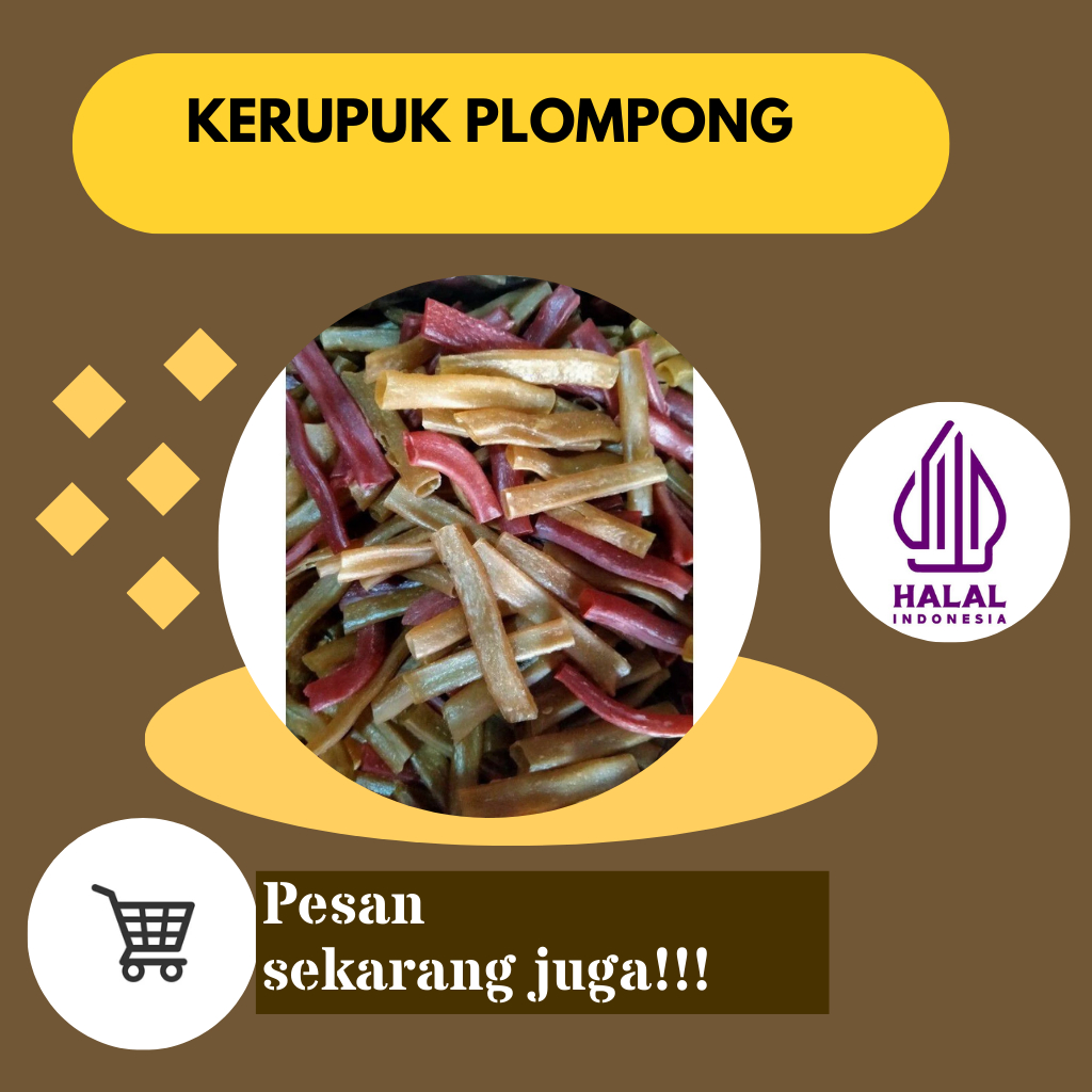

Kerupuk plompong Krupuk usus Krupuk pipa enak dan renyah