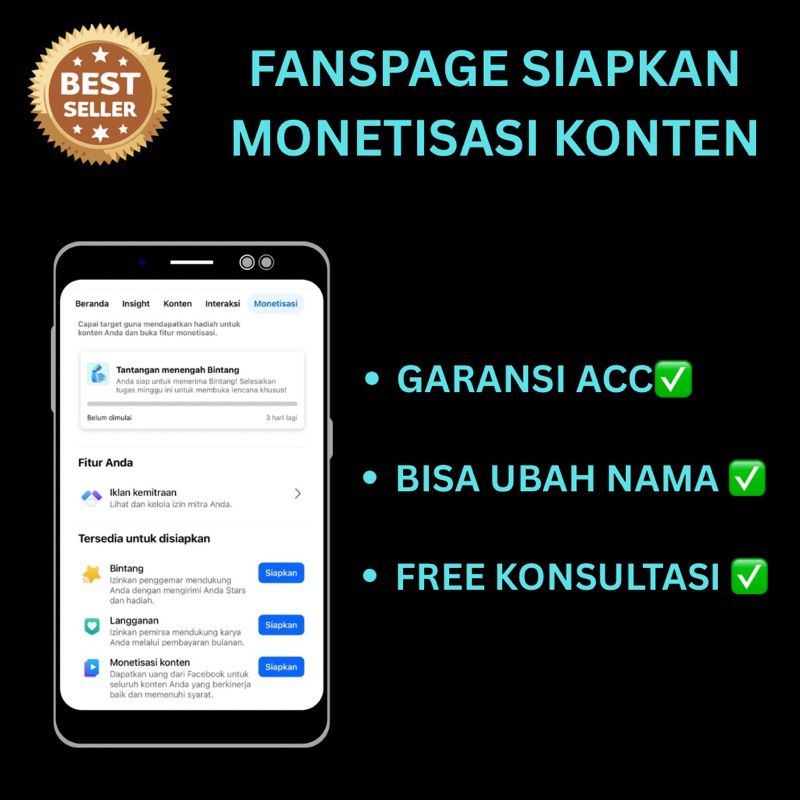 Halaman facebook/fanspage siapkan monetisasi konten