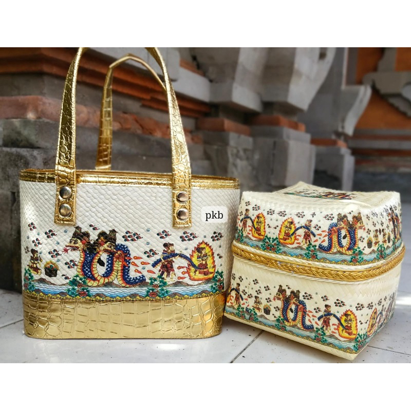 Tas Keben 1 Keben Bambu Kulit Sodan Uk 20Cm