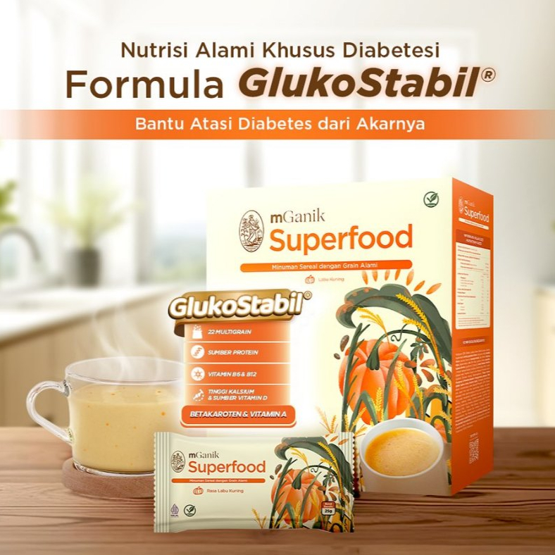 

mGanik m Ganik Multigrain 1 Box 20 Sachet Superfood Obat Alami Diabetes Gula Darah Tinggi