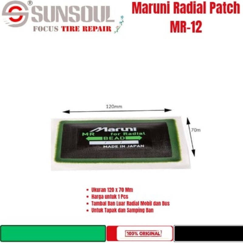 Maruni Radial Patch MR-12- Karet Tambal Ban Tiptop