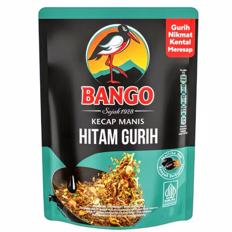 

BANGO Kecap Manis Hitam Gurih Refill 400 520 550 735 ml Murah