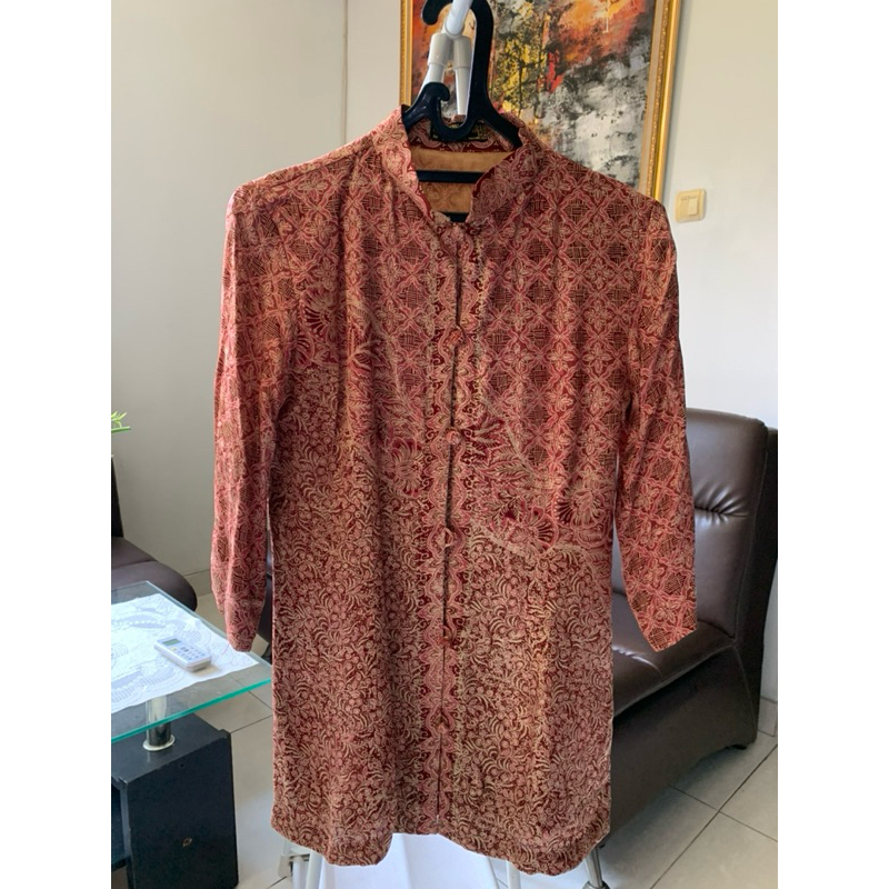 PRELOVED ATASAN BATIK WANITA SUTRA ASLI