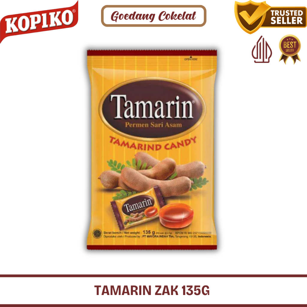

Permen Tamarin Permen Sari Asem Asam Zak 135gr 1 Pak isi 50Pcs