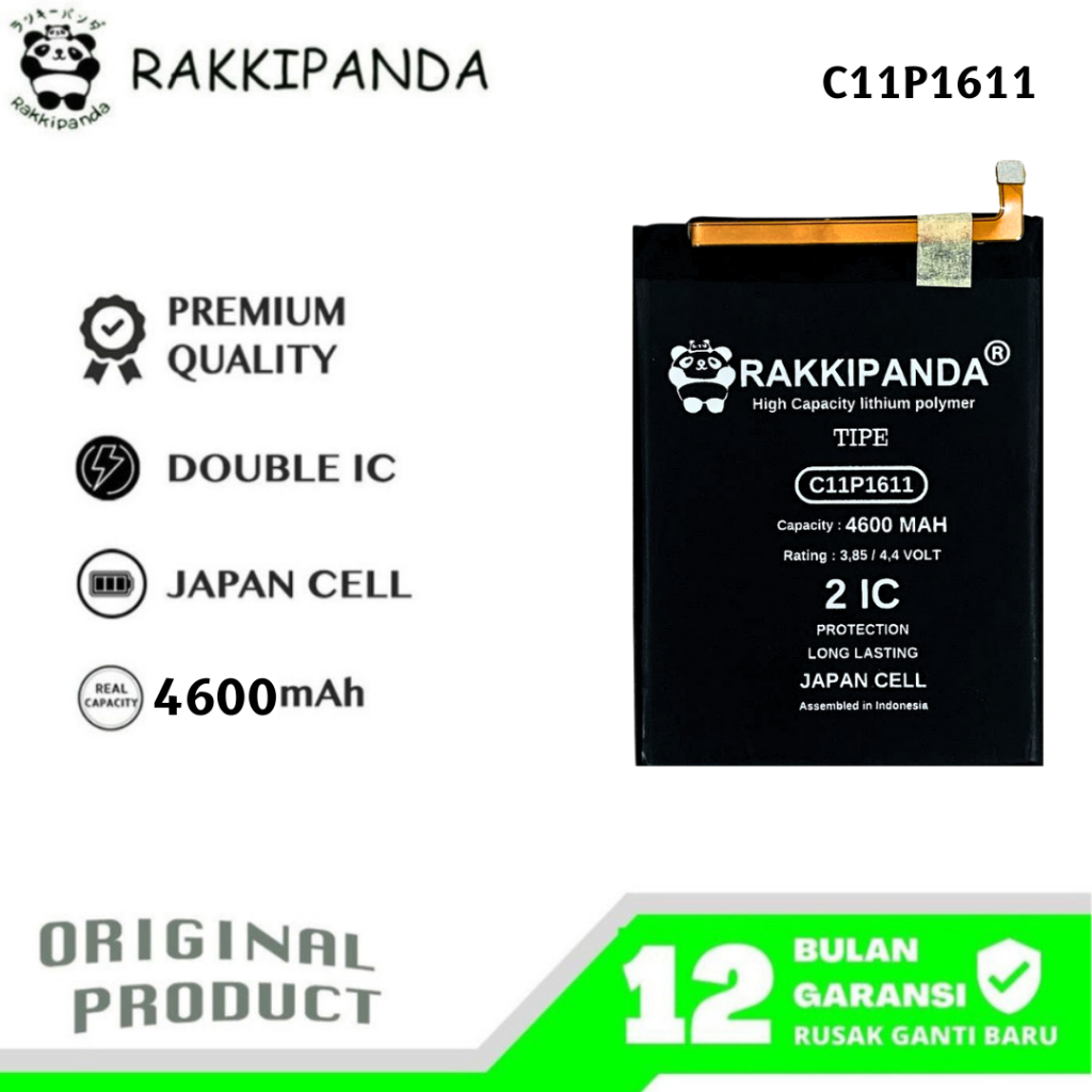 RakkiPanda - C11P1611 Zenfone 3 Max 5.2 ZC520TL / Zenfone Max Plus M1 ZB570TL Batre Batrai Baterai