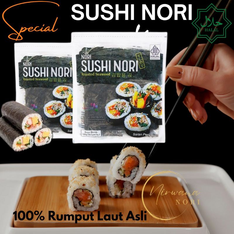 

Sushi Nori HALAL Seaweed Rumput Laut Sushi untuk Kimbab/Gimbab