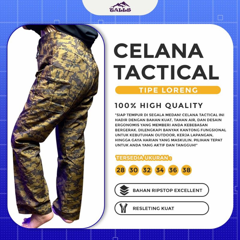 Celana Tactical Pria Original / Celana Tactical Loreng Original / Celana Tactical Loreng Pramuka / C