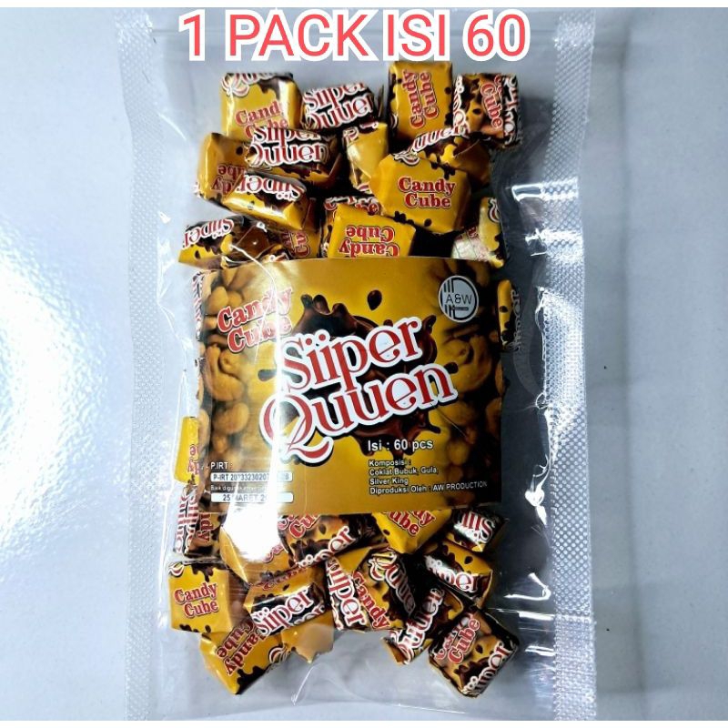 

1 PACK PERMEN SIPERQUEN ISI 60 pcs