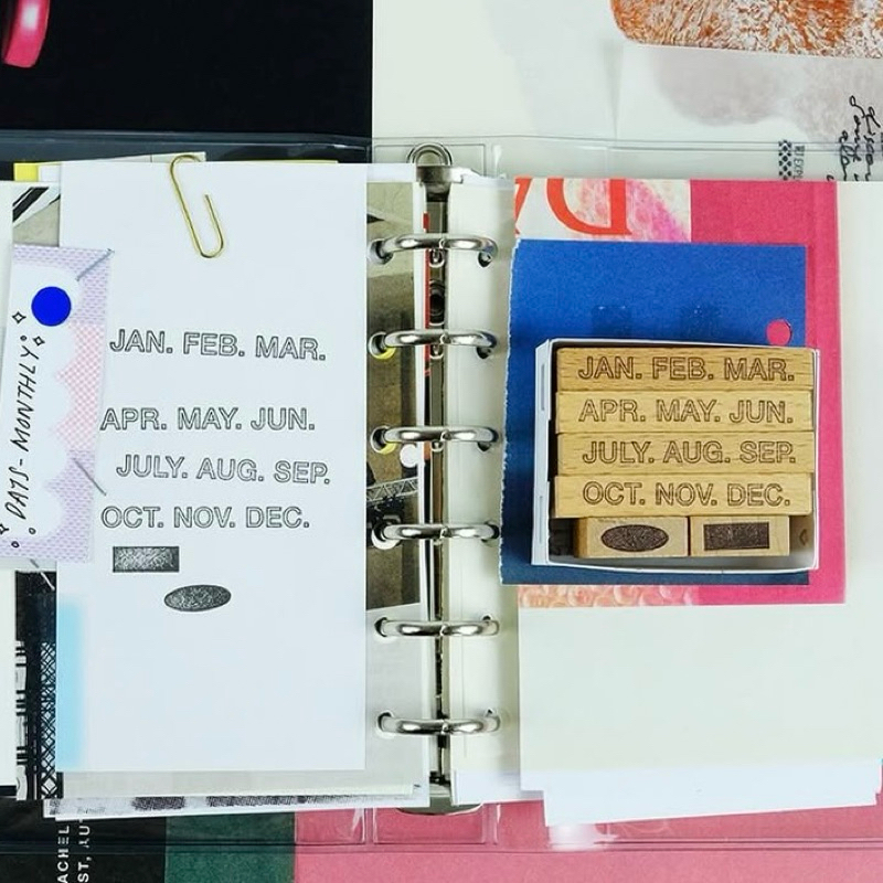 

Kurukynki Days Monthly Rubber Stamp Set