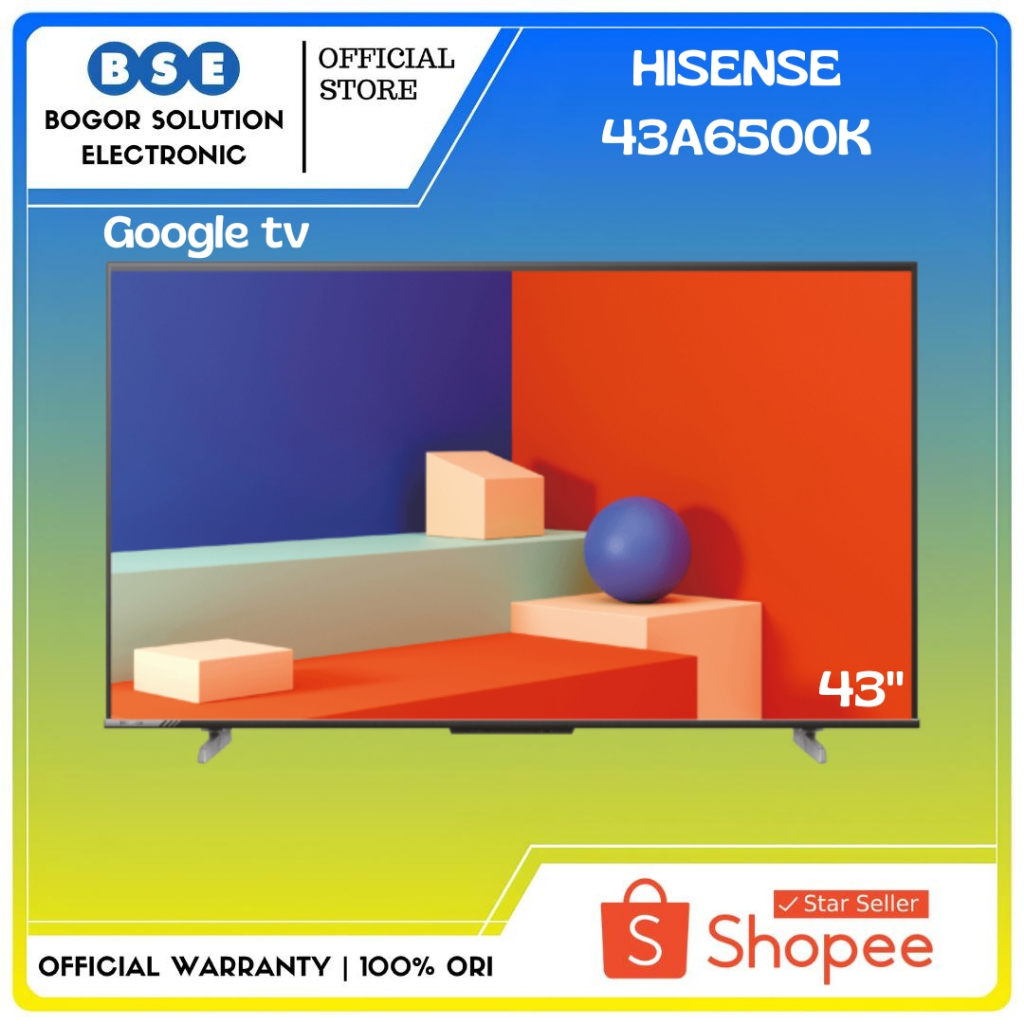 TV Hisense 43 Inch Google TV Hisense 43A6500K 4K 43 Hisense 43A6500