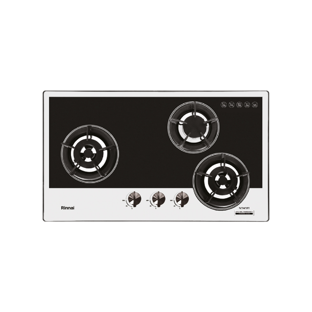 Kompor Gas Rinnai RB 3SSC GB / Kompor 3 Tungku Rinnai RB 3SS CGB  / Kompor Tanam Rinnai RB 3SS C GB 