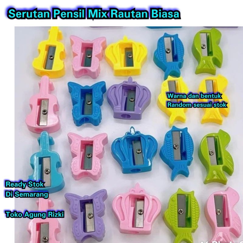 

Serutan Pensil Mix Rautan penyerut Sharpener Kecil Campur Warna Bentuk Random Semarang