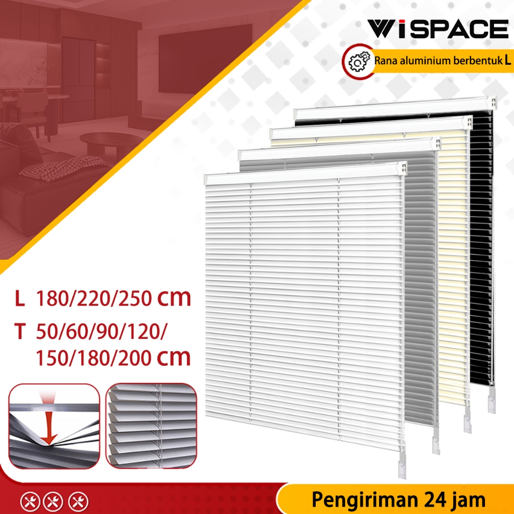 Venetian Blinds Tirai Blind Vertical Blind Aluminium Custom Tirai PVC Outdoor Blind Aestethic
