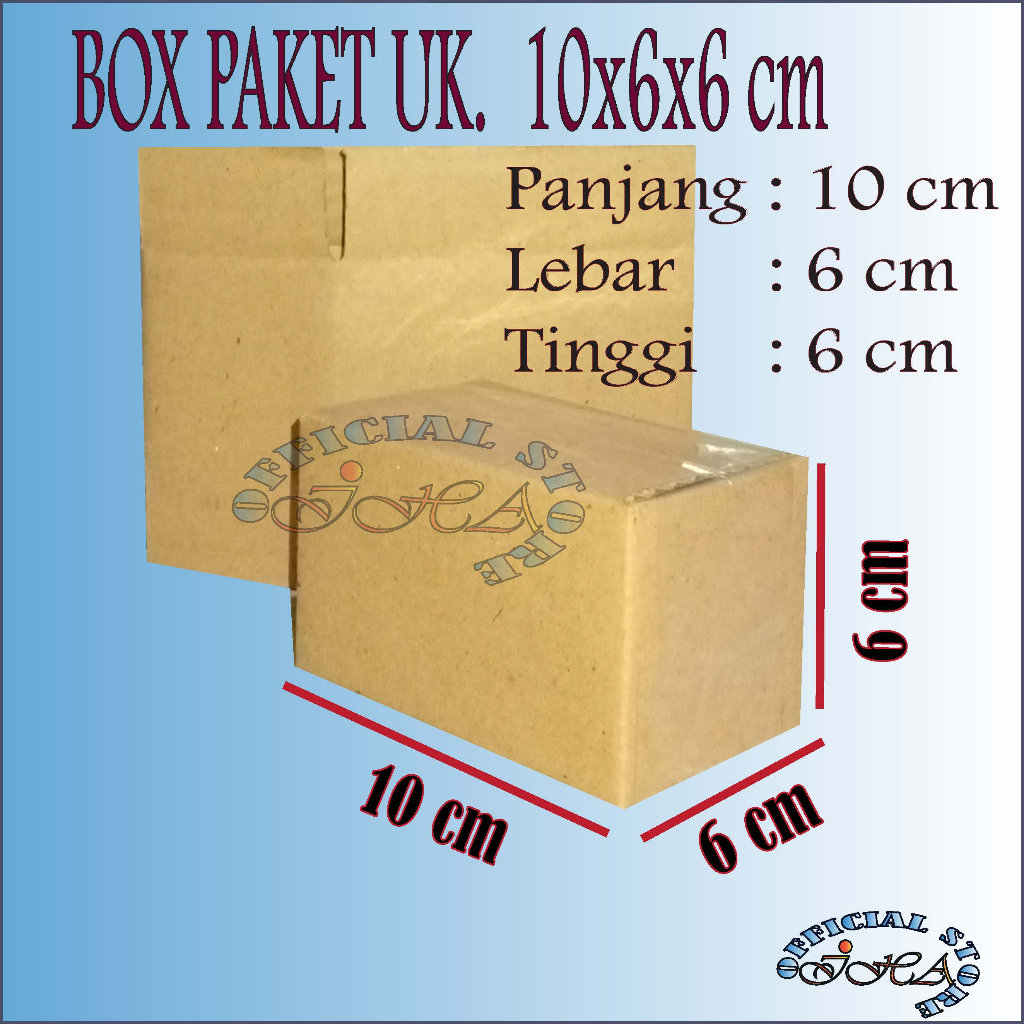 

Kardus ukuran 10x6x6 cm box packing murah dus packaging karton box