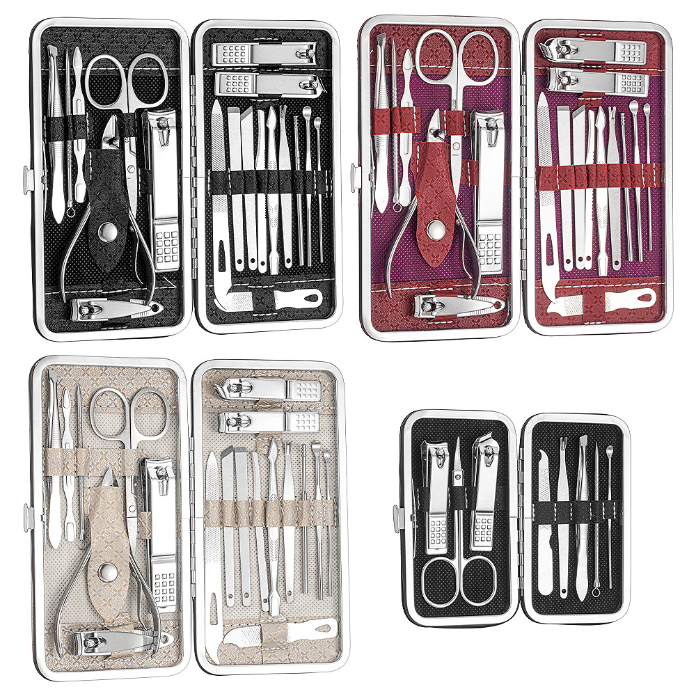 Gunting Kuku Set 19 in 1 Manicure Set 19 in 1 Perawatan Kuku