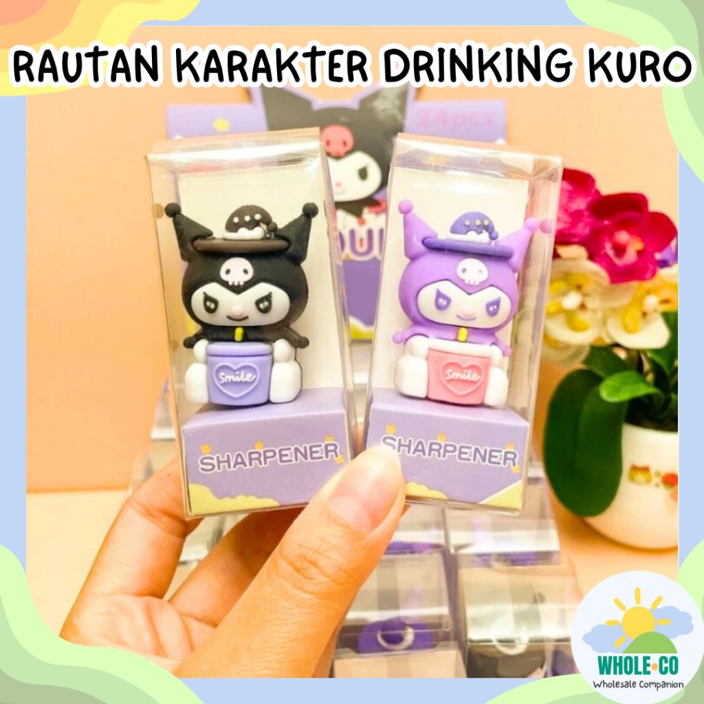 

Rautan Karakter Drinking Kuro Premium San San Peruncing Sharpener Witch Penyihir Lucu Unik Imut Termurah Grosir Cod