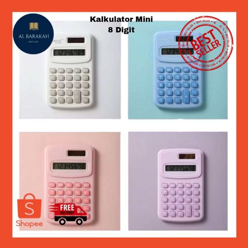 

Kalkulator Mini 8 Digit / Kalkulator Saku Macaroon / Kalkulator Saku 8 Digit Portable / Pocket 8 Digits Calculator kalkulator warna pastel