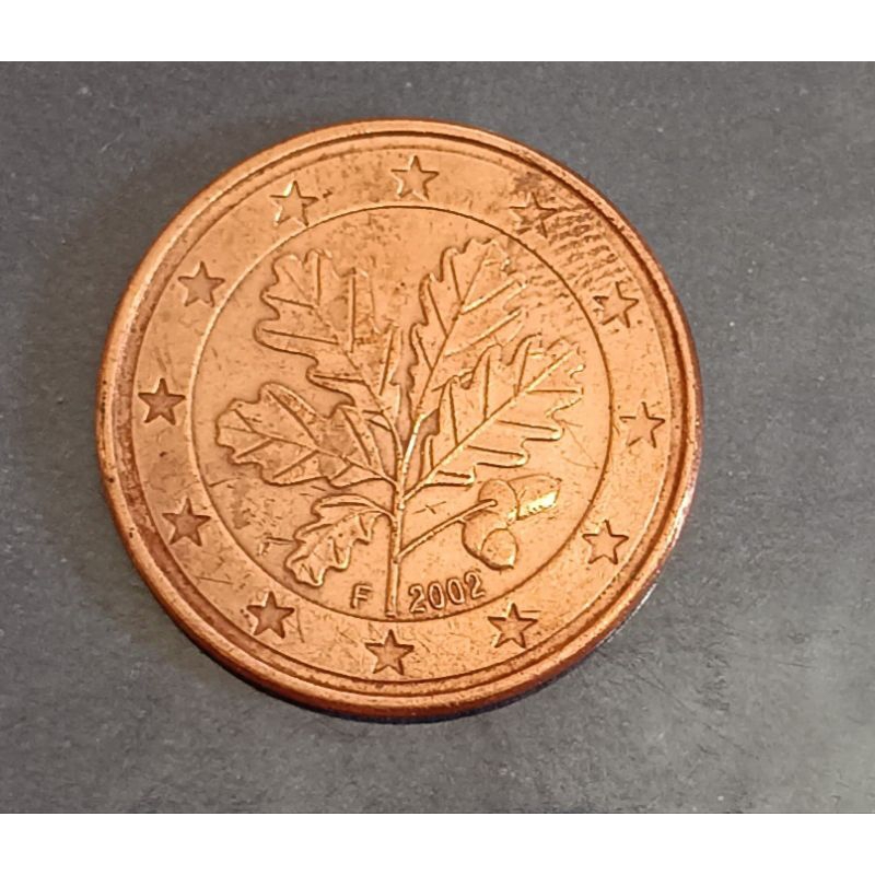 koin euro 5 cent (German) tahun 2002 F..