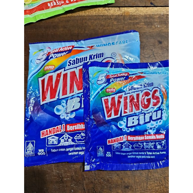 Sabun krim WINGS BIRU