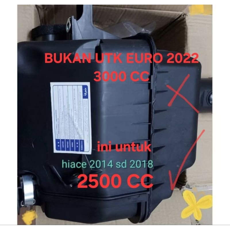 TABUNG HAWA LENGKAP TABUNG FILTER UDARA DAN KISI2 NYA HIACE COMUTTER 2014 2015 2016 2017 2018