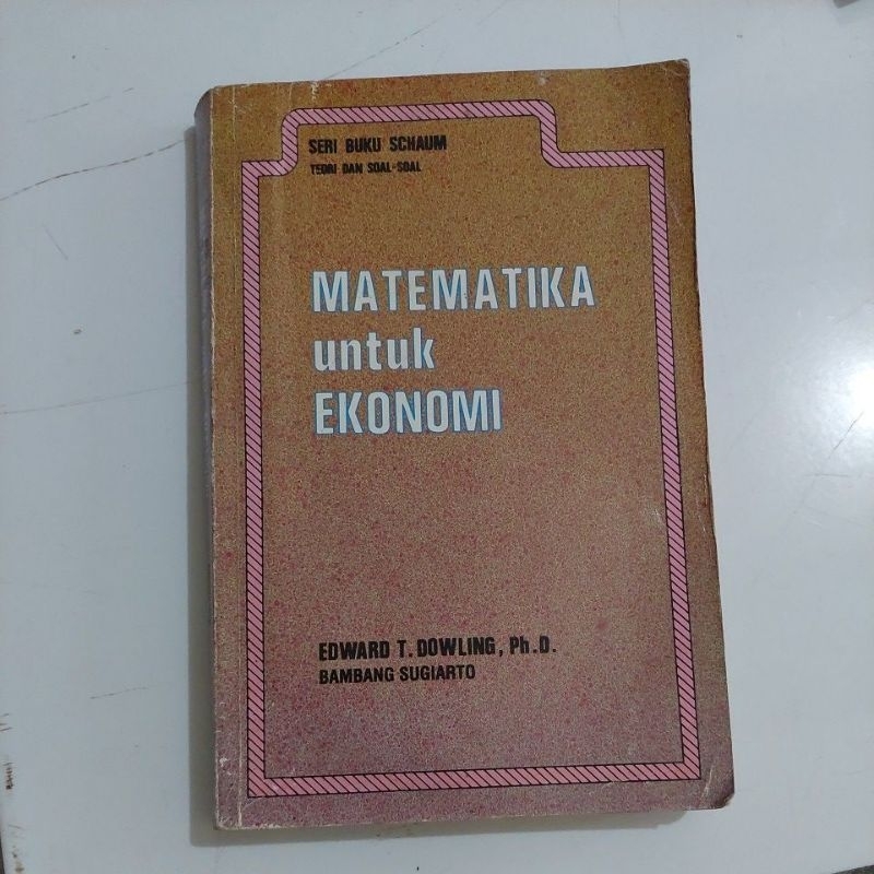 MATEMATIKA UNTUK EKONOMI,seri buku schaum