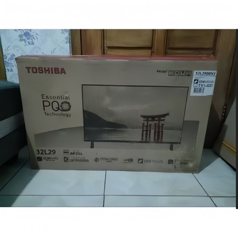 (STOK TERBATAS) TV TOSHIBA 32L29 / TV LED 32 IN INCH / USB MOVIE / TELEVISI + BRACKET No Minus