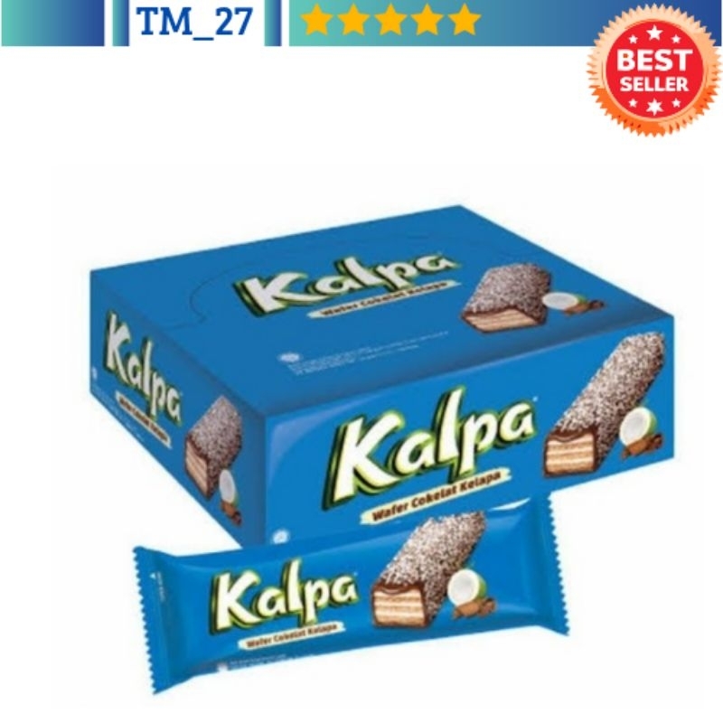 

Kalpa Wafer cokelat kelapa @22g box isi 12 pcs