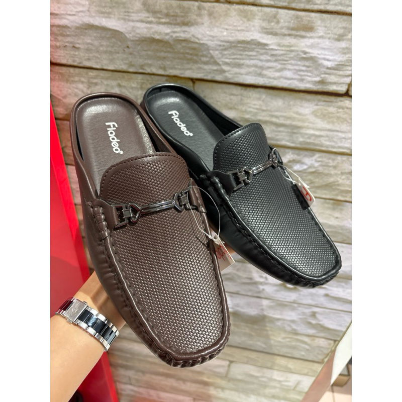 FLADEO sepatu Moccasin pria MSM 227-1AH