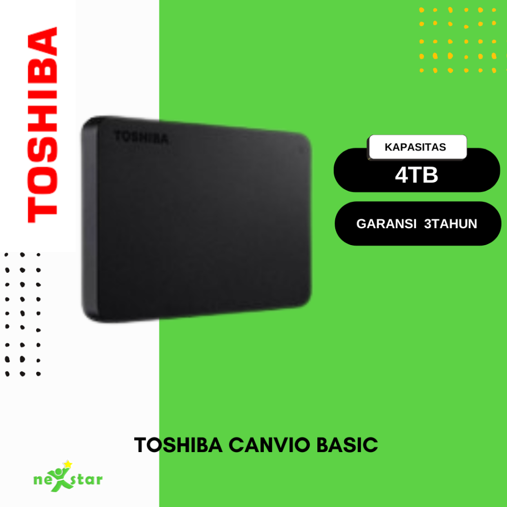 Hardisk Eksternal Toshiba Canvio Basics 4TB Hardisk External Toshiba