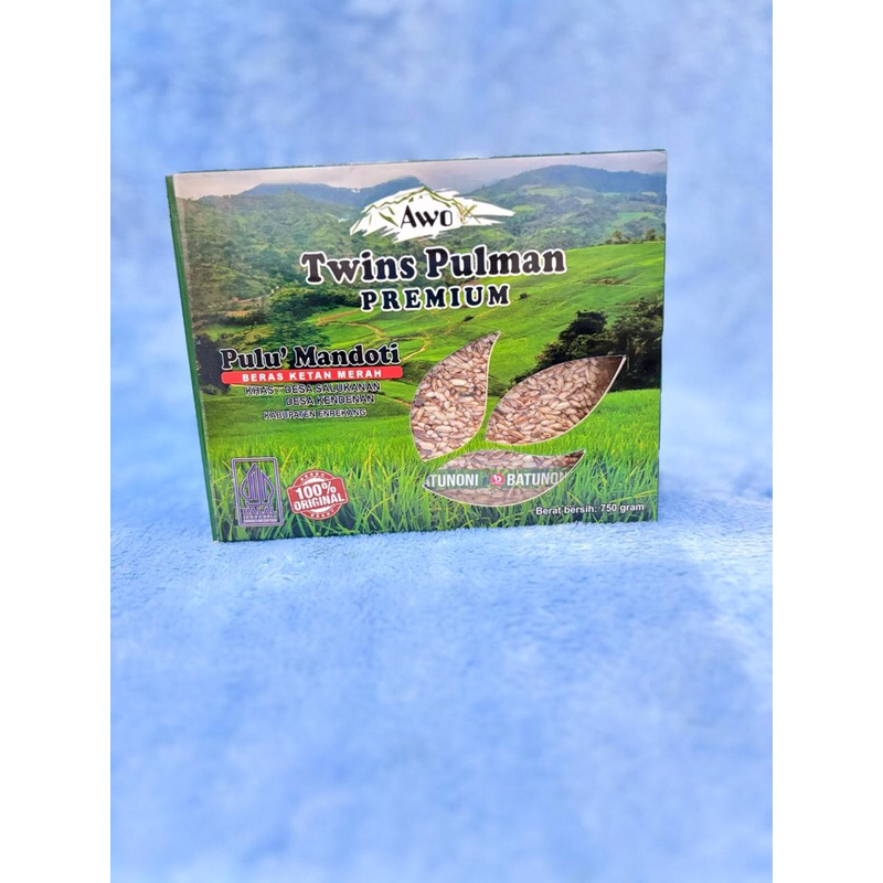 

Twins Pulman. Beras ketan merah/pulu' mandoti