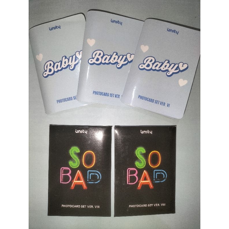 photocard un1ty era baby & so bad