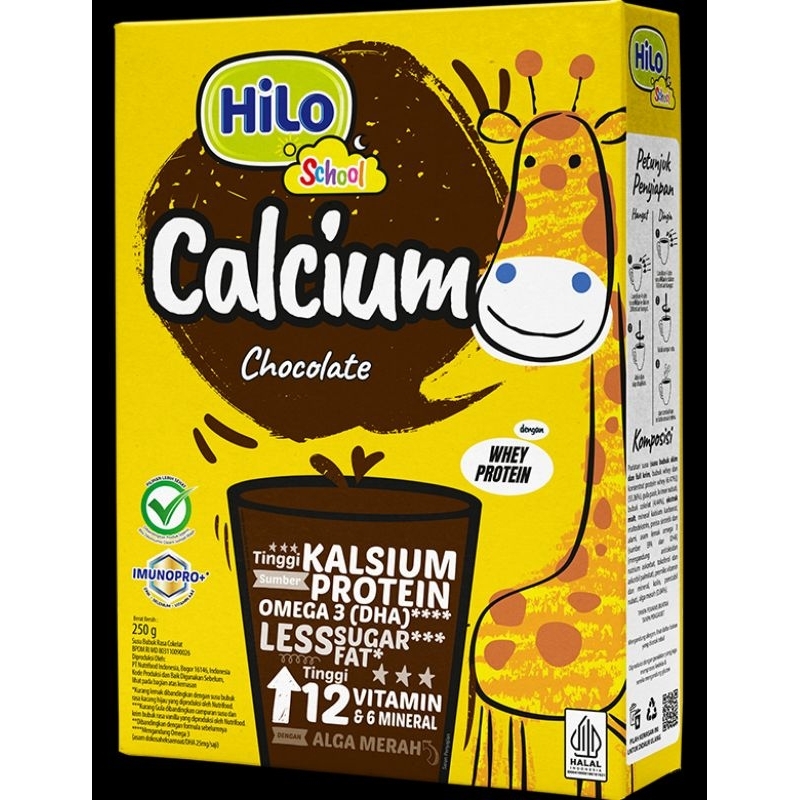 

Hilo School Coklat 1000gr / 1kg 4x250gr Susu Tinggi Kalsium 5-12tahun Susu Anak Peninggi Badan Susu Less Fat Less Sugar Susu Protein Whey Protein