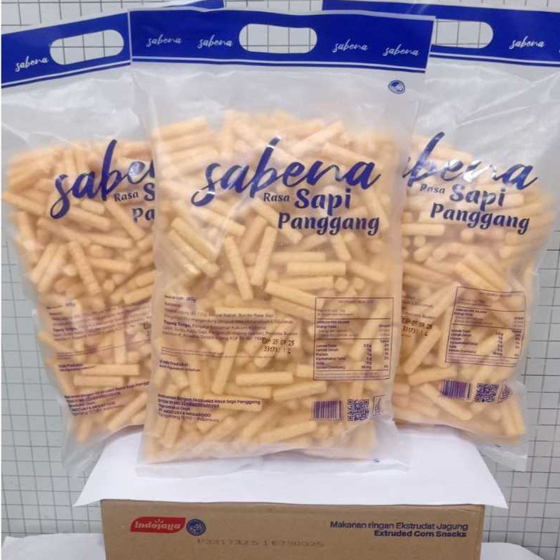 

Sabena Stik @340g - Perdus Isi 3 Pack - Rasa Sapi Panggang - Cemilan Viral