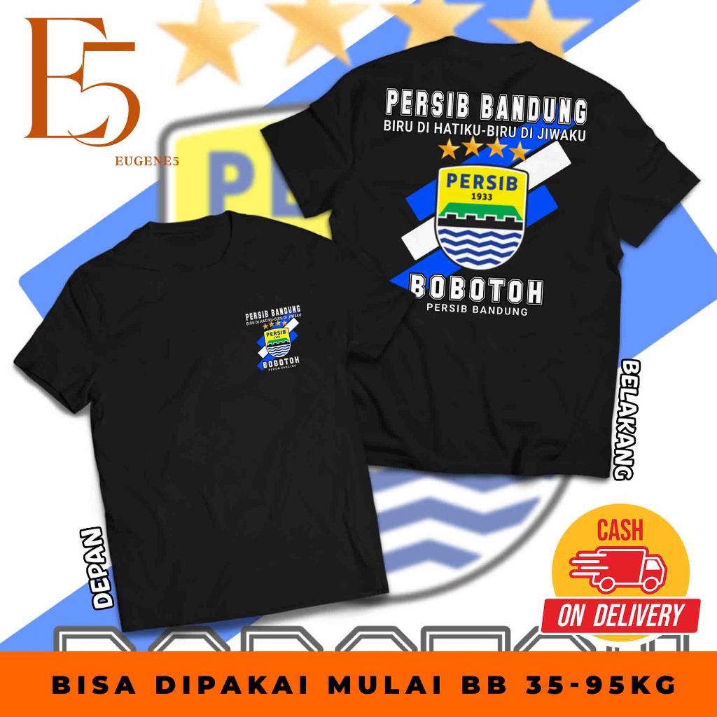 KAOS DISTRO PERSIB BIRU DIHATIKU BIRU DIJIWAKU - TSHIRT CASUAL PERSIB TERBARU - BAJU BOBOTOH PERSIB 