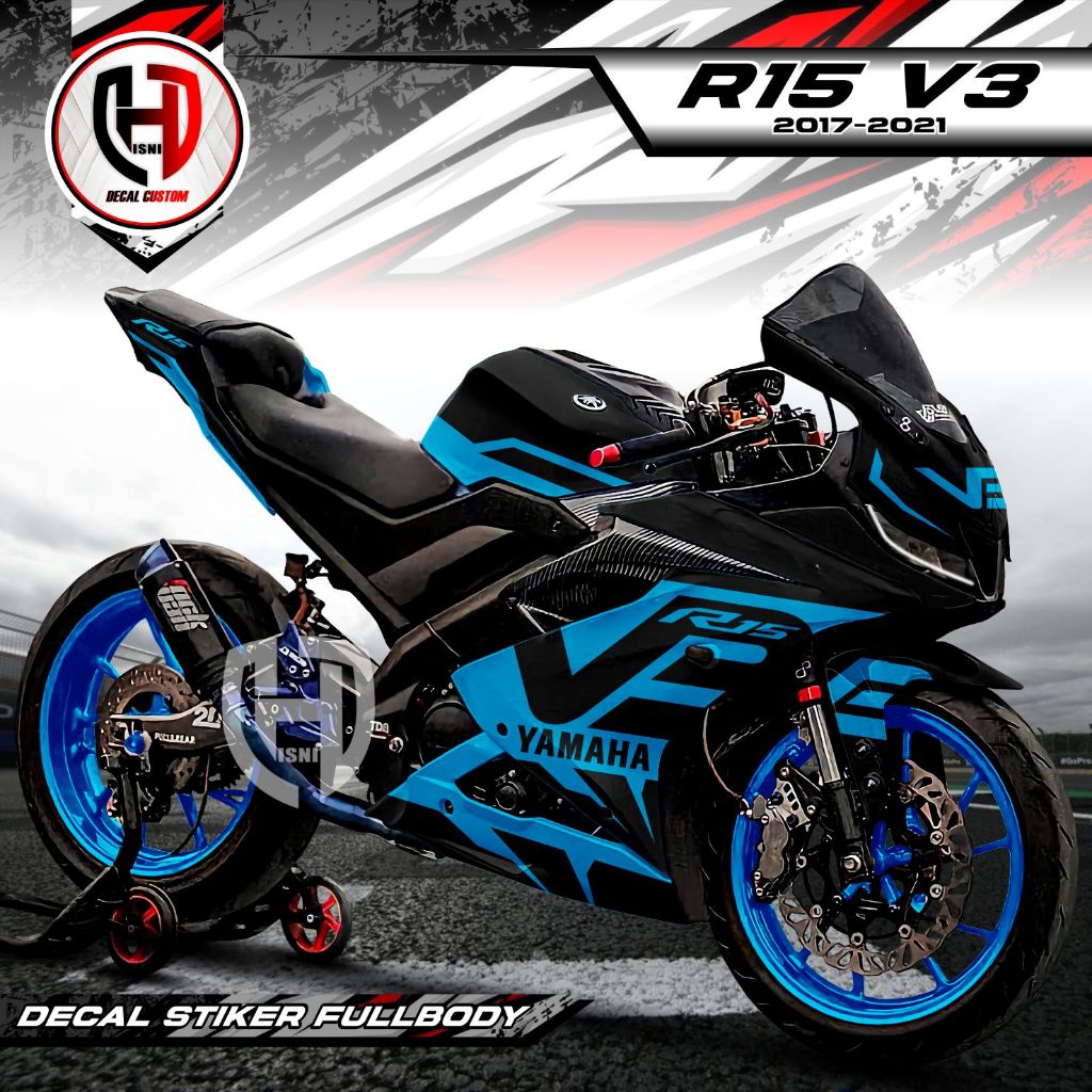 termurah Stiker Decal R15 V3 Full Body Stiker R15 V3 Sticker Striping Decal Yamaha R15 V3 Full body