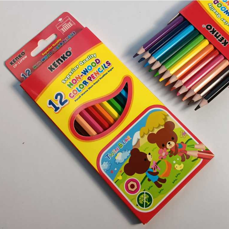 

Pensil Warna KENKO 12 Warna Panjang CP-12F/Pensil Mewarnai/Coloring Pencil