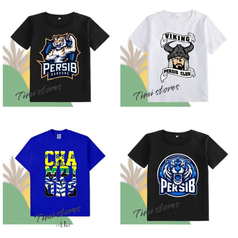Kaos Persib Anak 1-13 Tahun katun Combed 30S