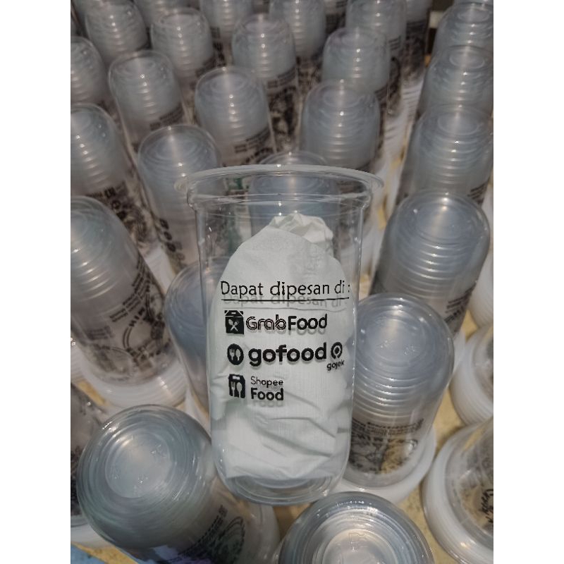 Sablon Gelas cup 18 oz oval starindo, Disain castem