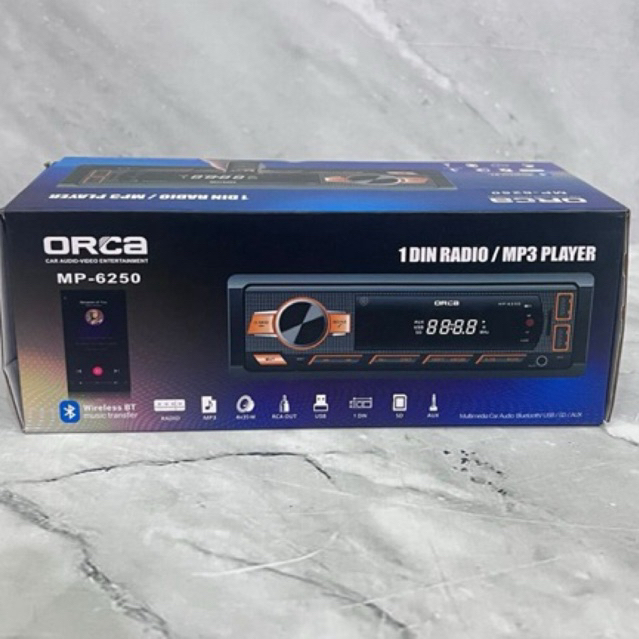 NEW Tape mobil single din USB bluetooth ORCA [terbaik][terlaris]