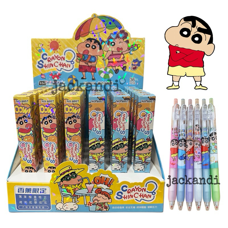 

Pen Anak Surprise Crayon Sinchan Blind Box Pulpen Cetek Anak Sekolah Kartun Lucu