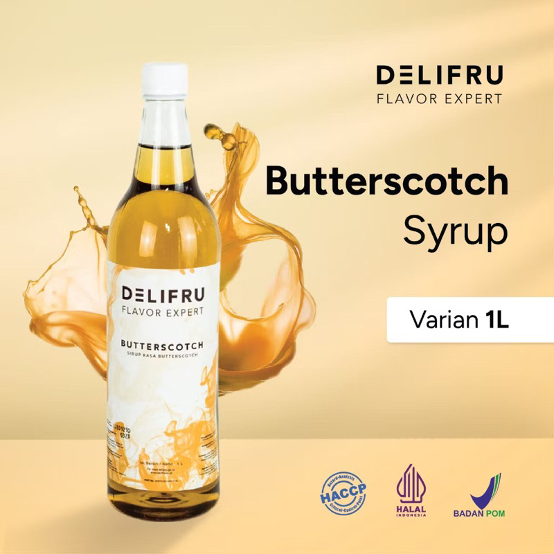 

DELIFRU SIRUP “Butterscotch Syrup 1 Liter” || Sirup Butterscotch