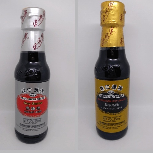 

150ml / tts / pearl river bridge soy sauce superior / mushroom saus jamur / kecap asin / saos halal