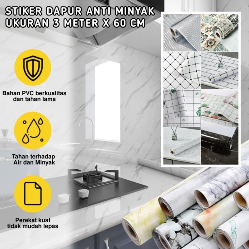Stiker Dapur Anti Minyak dan Air