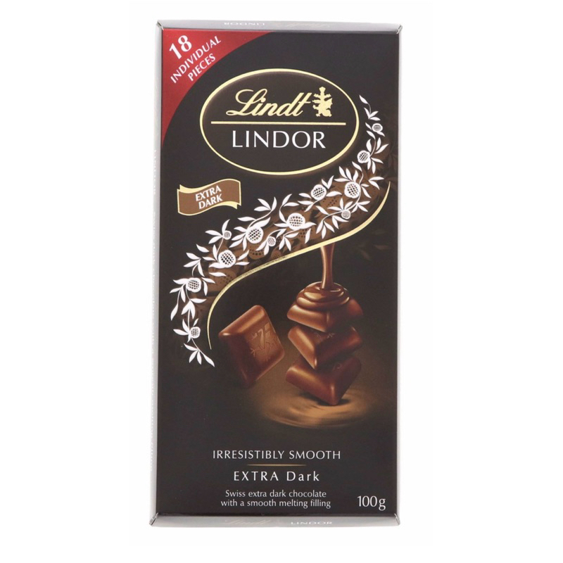 

Lindt Lindor Extra dark 100gr coklat chocolate