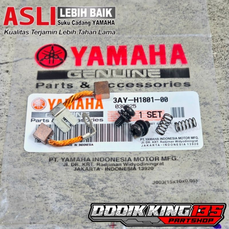 BRUSH SET ARANG ARENG DINAMO STATER F1ZR FIZR ALFA VIXION LAMA MIO J NMAX OLD JUPITER Z VEGA R ORIGI