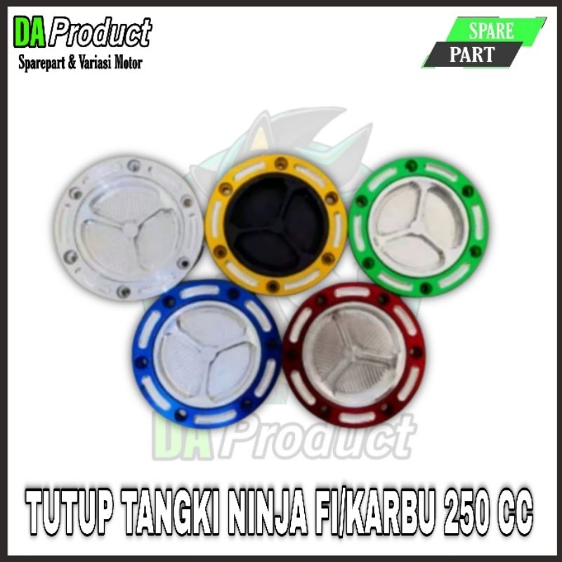 TUTUP TANGKI NINJA 250 CC FI KARBU COVER TANGKI KAWASAKI NINJA 250 CC FULL ALUMINIUM