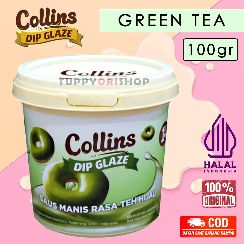 

Collins Dip Glaze Rasa Green Tea EXP 1/27 | Saus Manis Pasta Selai Donat Roti Rasa Green Tea