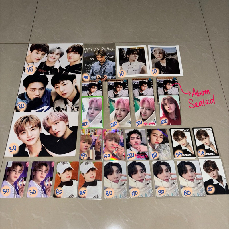 pc jaemin jeno pob withmuu everline pop up dream agit lucky draw 2 ld interasia kmstation d ver istj